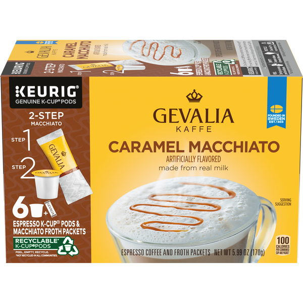 Franks Fresh Market Gevalia Caramel Macchiato Espresso KCups Pods