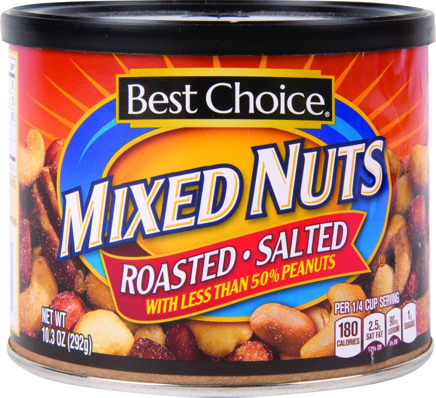 Heritage Market Best Choice Mixed Nuts With Peanuts 10.3 z