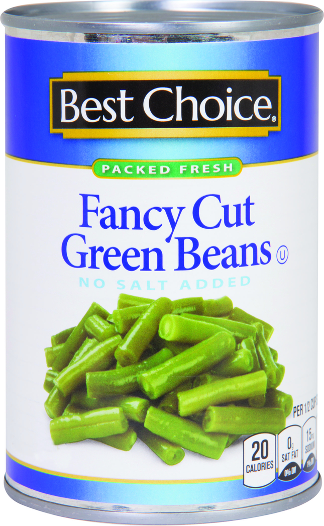Heritage Market Best Choice No Salt Cut Green Beans 14.5 oz
