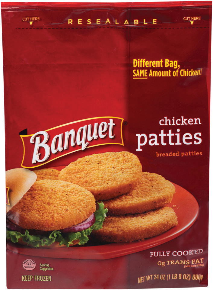 Heritage Market BANQUET BONELESS Original PATTIES 24 OZ