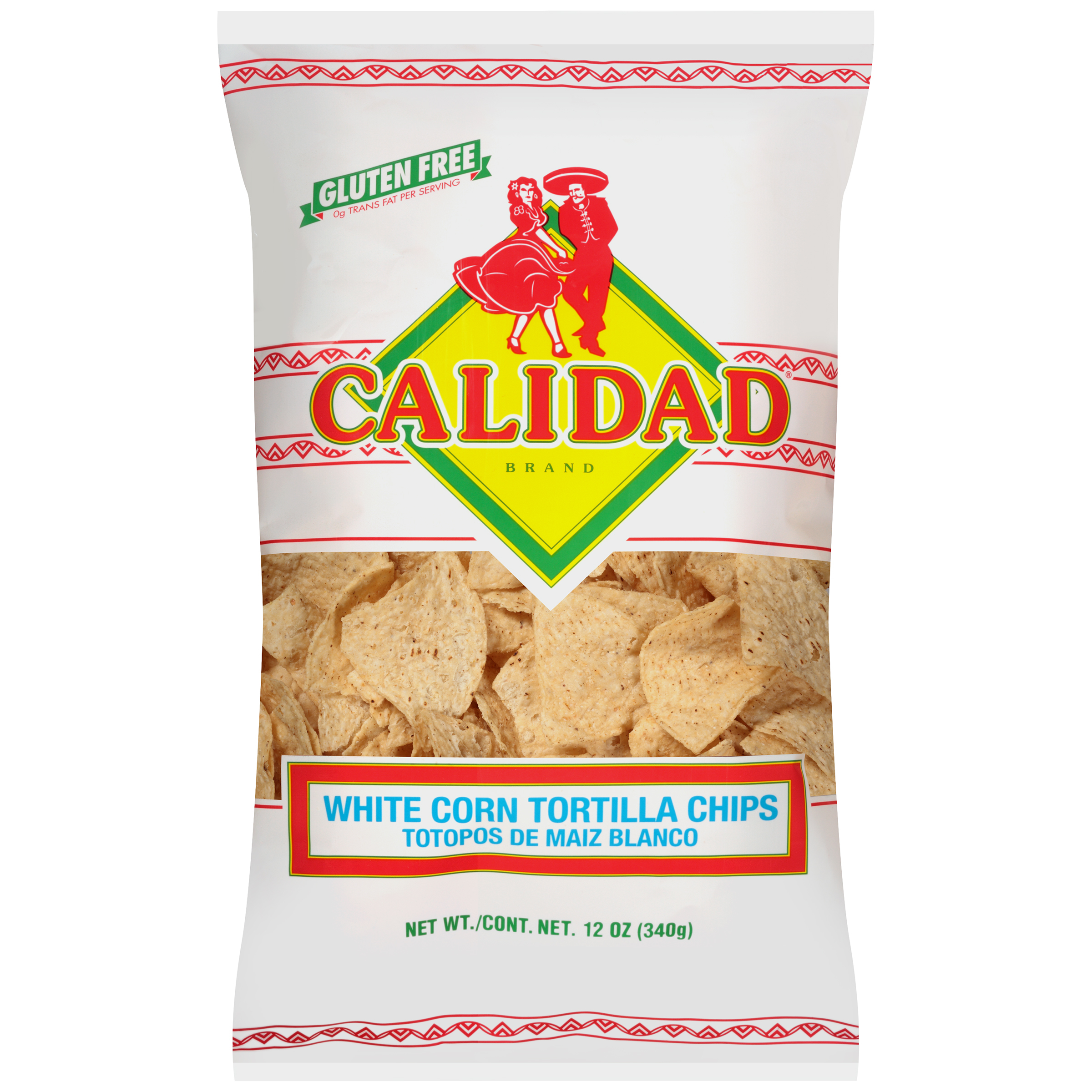Beachlers Calidad® White Corn Tortilla Chips 12 oz. Bag