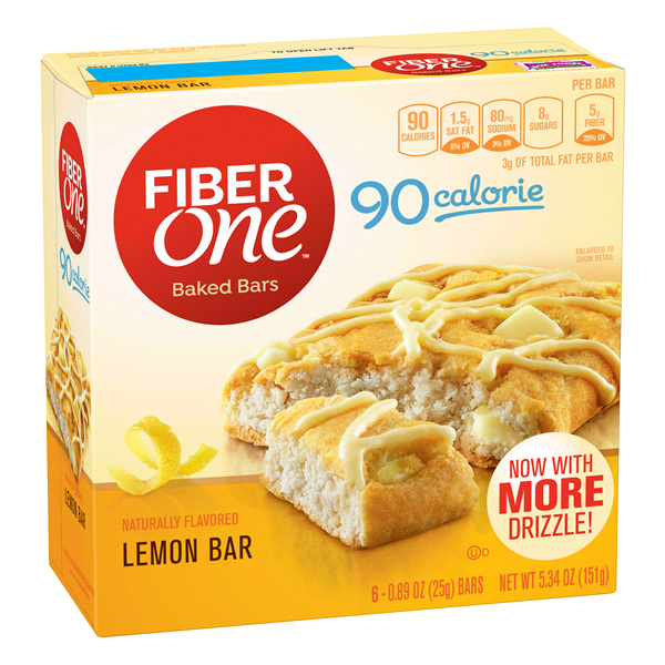 Franks Fresh Market Fiber One 70 Calorie Lemon SoftBaked Bars 6 ct